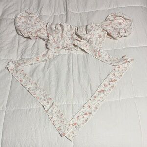 Floral Off-Shoulder Crop Top